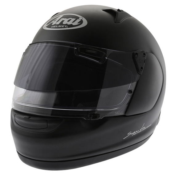 Arai Quantum ST Frost Black Full Face Motorcycle Helmet Front Left