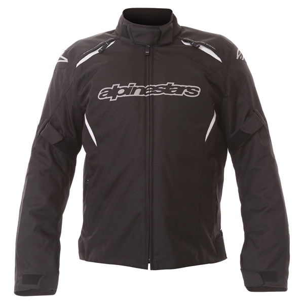 Alpinestars Gunner Mens Black Waterproof Textile Motorcycle Jacket Front