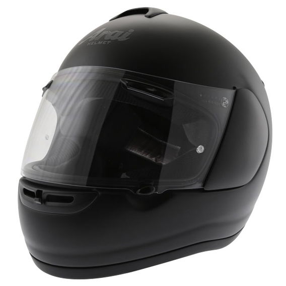 Arai Axces II Frost Black Full Face Motorcycle Helmet Front Left