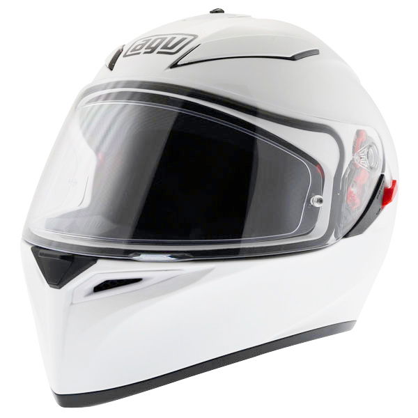 AGV K3 SV White Full Face Motorcycle Helmet Front Left