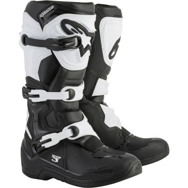 Alpinestars Tech 3 Black White MX Boots