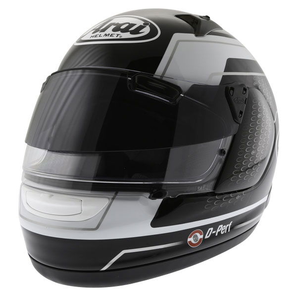 Arai Quantum ST Pro Team Black White Full Face Motorcycle Helmet Front Left