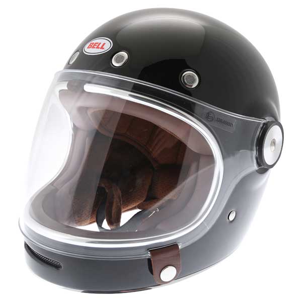 Bell Bullitt Black Full Face Motorcycle Helmet Front Left
