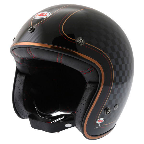 Bell Custom 500 RSD Check It Open Face Motorcycle Helmet Front Left