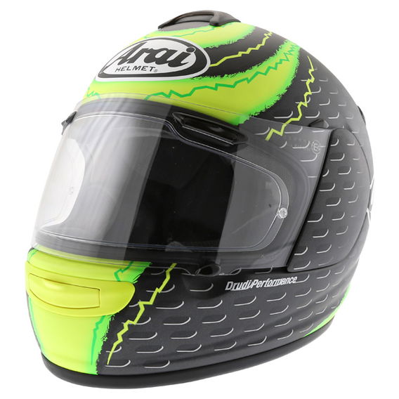Arai Chaser-V Crutchlow Yellow Full Face Motorcycle Helmet Front Left