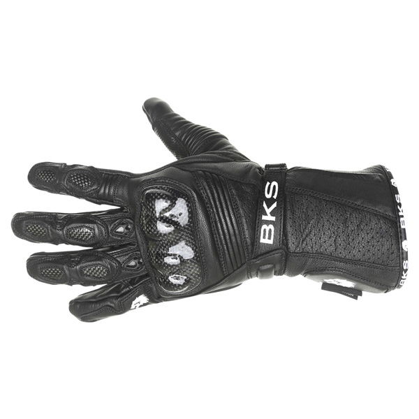 BKS Fury Black Motorcycle Glove Back