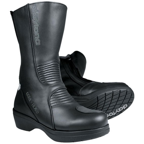 Daytona Lady Pilot Black Ladies Motorcycle Boots Pair