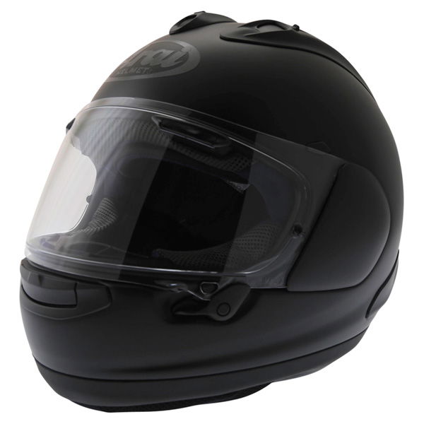 Arai RX-7V Frost Black Full Face Motorcycle Helmet Front Left
