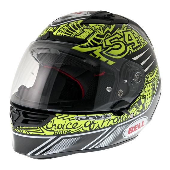 Bell Star Carbon SE Tagger Trouble Full Face Motorcycle Helmet Front Left