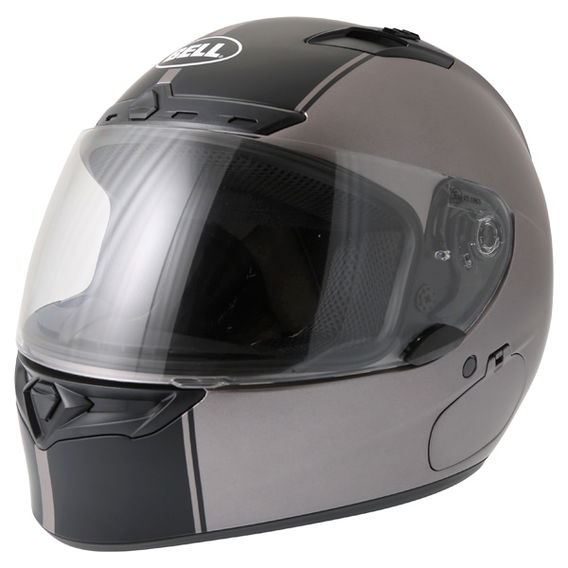 Bell Qualifier DLX Rally Matt Titanium Helmet Front Left