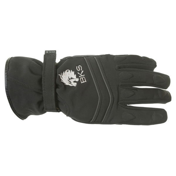 BKS Oakmere Black Waterproof Motorcycle Gloves Back