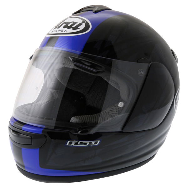 Arai Chaser V Blast Blue Full Face Motorcycle Helmet Front Left