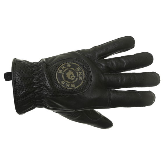 BKS Summer Ladies Black Motorcycle Gloves Back