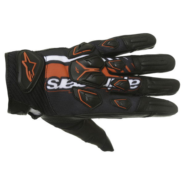 Alpinestars Masai Black Red White Motorcycle Gloves Back