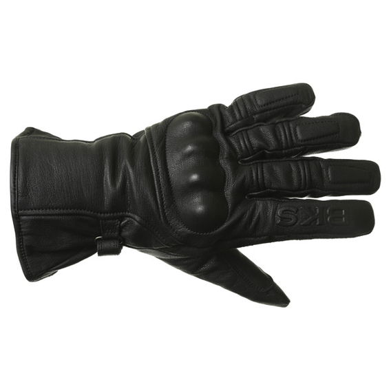 BKS Cruiser Knuckle Black Waterproof Motorcycle Gloves Back