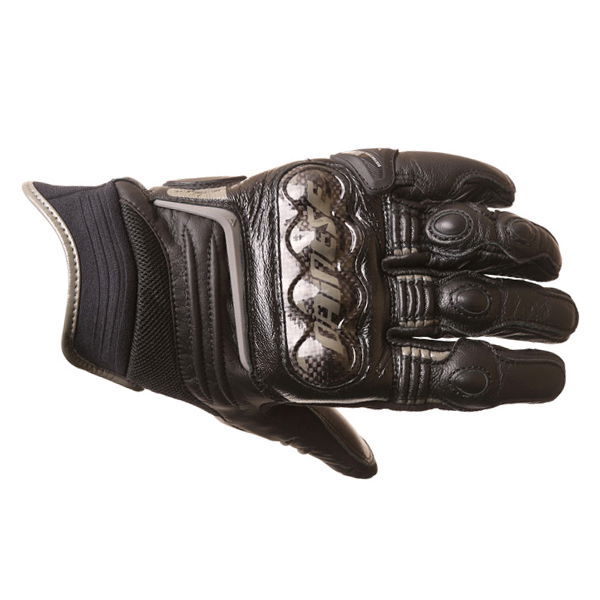 Dainese Carbon D1 Short Black Motorcycle Gloves Back