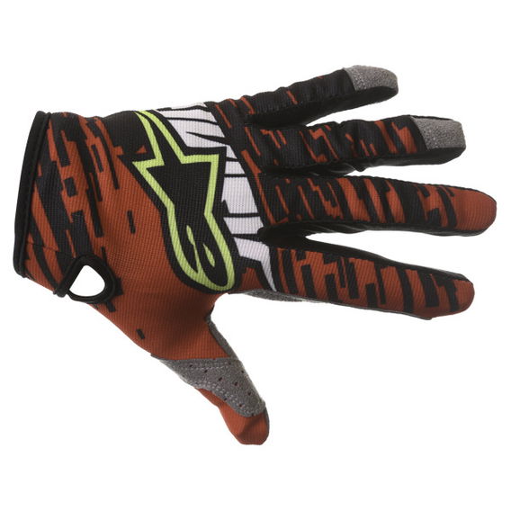 Alpinestars Racer Braap Red Black White Motocross Gloves Back