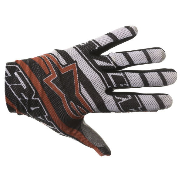 Alpinestars Dune Black White Red Motocross Gloves Back