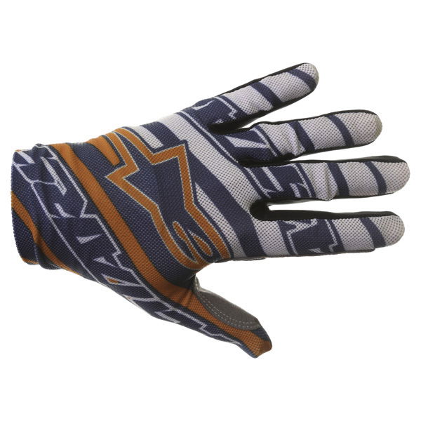 Alpinestars Dune Navy White Orange Motocross Gloves Back