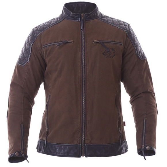 canvas leather jacket