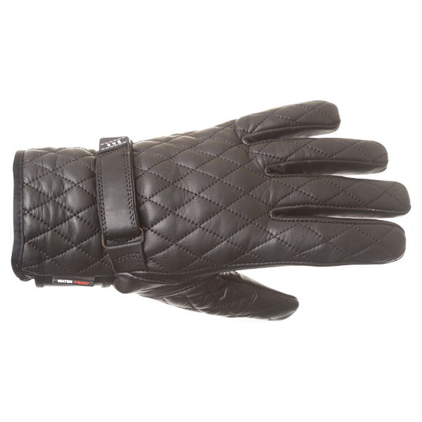 BKS Retro Lady A19-16 Ladies Black Motorcycle Gloves Back