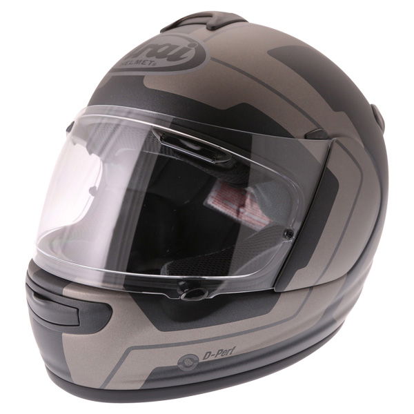 Arai Axces III Line Black Full Face Motorcycle Helmet Front Left