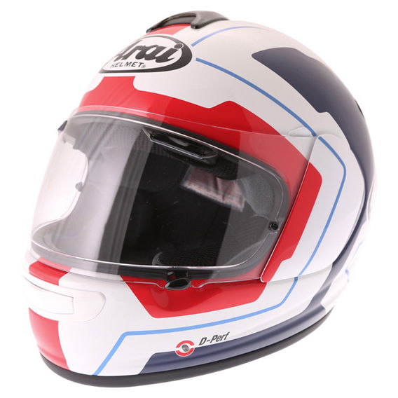 Arai Axces III Line Blue Full Face Motorcycle Helmet Front Left