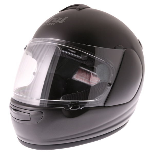 Arai Axces III Frost Black Full Face Motorcycle Helmet Front Left