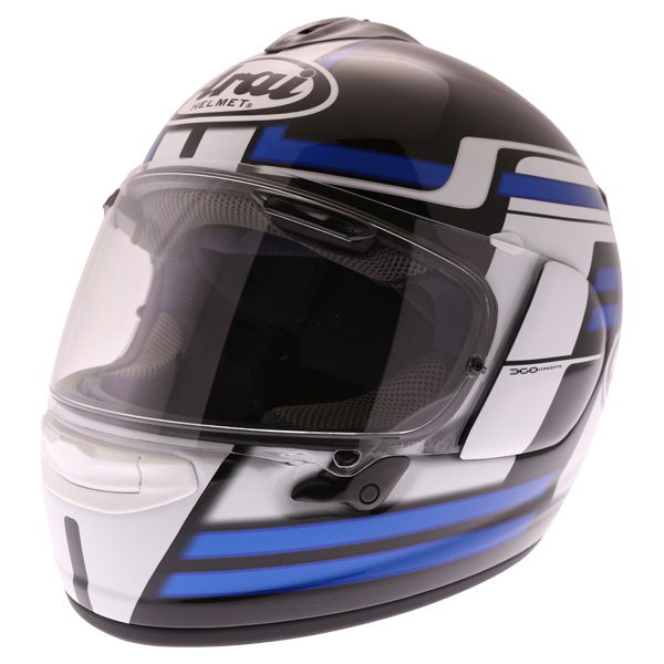 Arai Chaser X Competition Blue Full Face Motorcycle Helmet Front Left