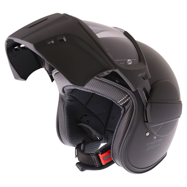 Caberg Ghost Matt Black Motorcycle Helmet Flip Open