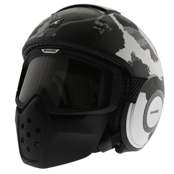 Shark Raw-Drak Kurtz WSA Open Face Motorcycle Helmet Front Left