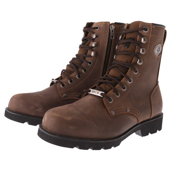 BKS Tornado Brown Waterproof Motorcycle Boots Pair