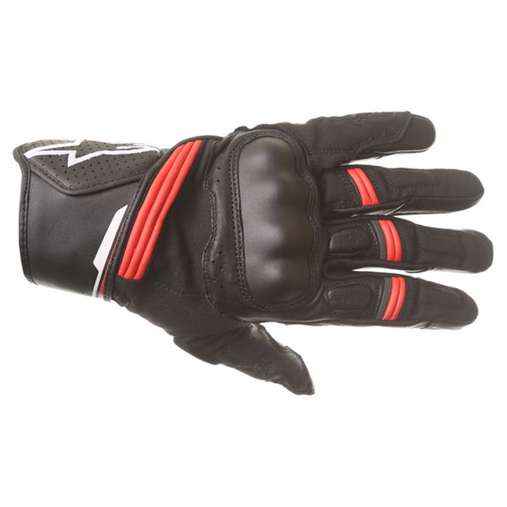 Alpinestars Booster Black Red Motorcycle Glove Back