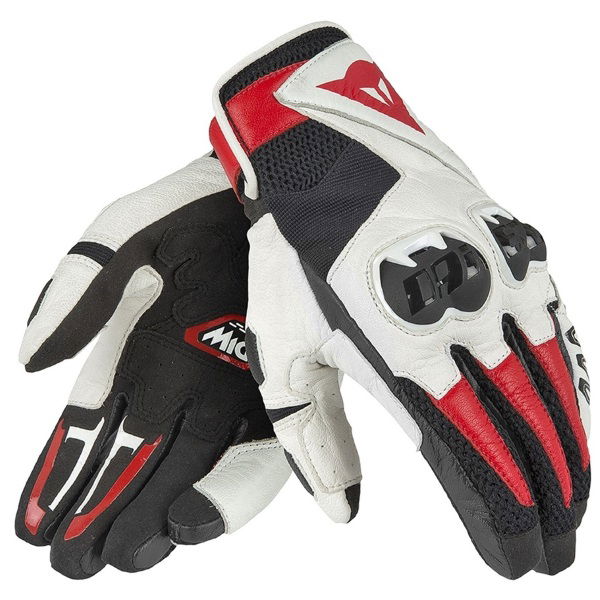 Dainese Mig C2 Black White Red Gloves