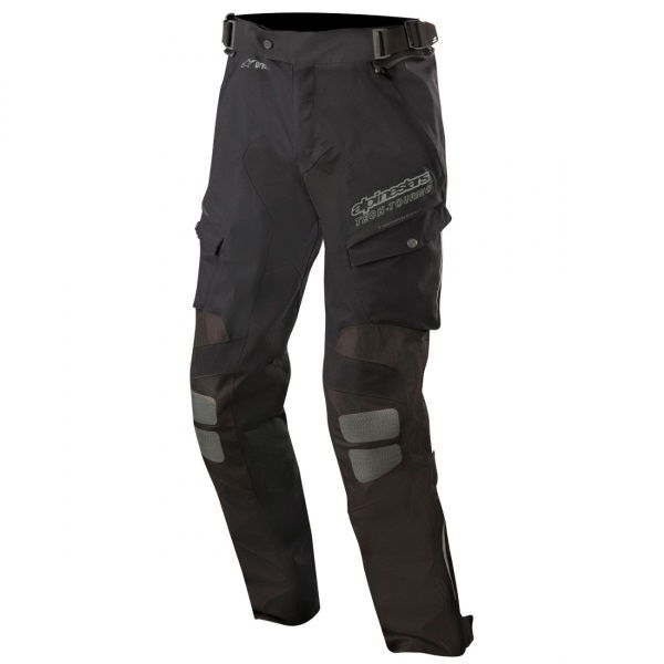 Alpinestars Yaguara Drystar Tech Air Black Anthractice Textile Motorcycle Pants Front
