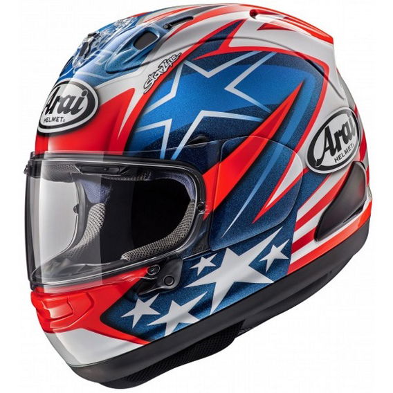 Arai RX-7V Hayden WSBK Full Face Motorcycle Helmet Left Side
