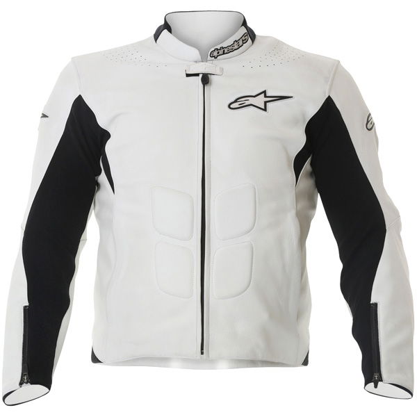 Alpinestars Sp-1 White Leather Motorcycle Jacket Front