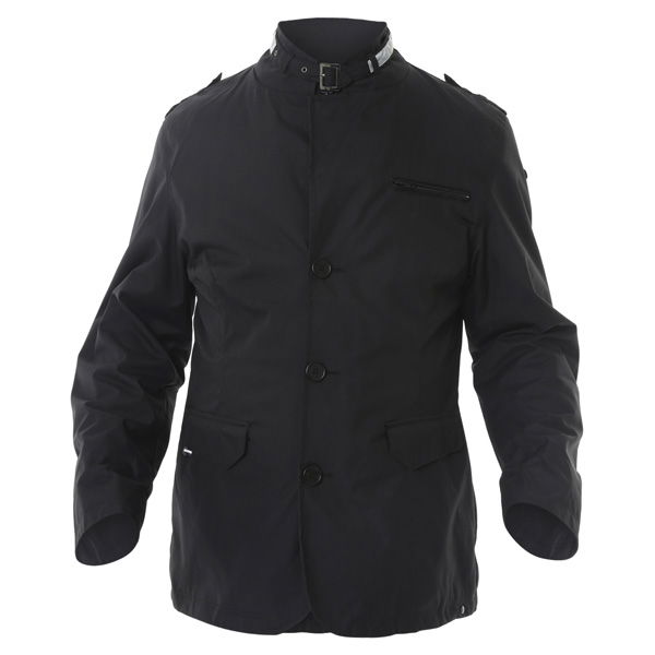 696 CTY002 Luca Mens Black Waterproof Textile Motorcycle Jacket Front