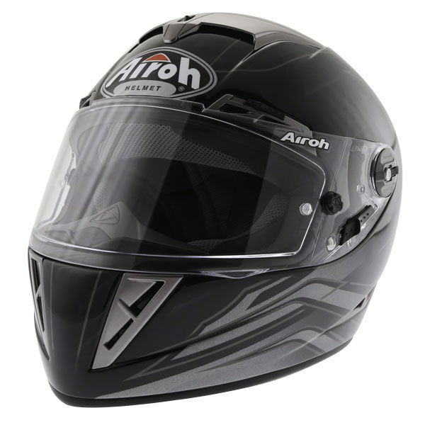Airoh GP Shadow Black Helmet Front Left