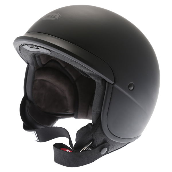 Bell Scout Air Matt Black Open Face Motorcycle Helmet Front Left
