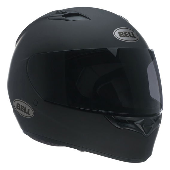Bell Qualifier DLX Blackout Matt Black Full Face Motorcycle Helmet Front Left