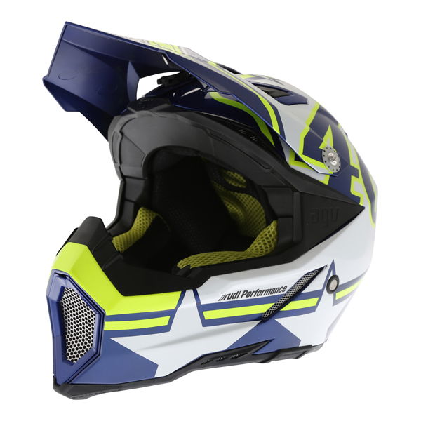 AGV AX8 Dual Evo Rossi Ranch Adventure Motorcycle Helmet Front Left