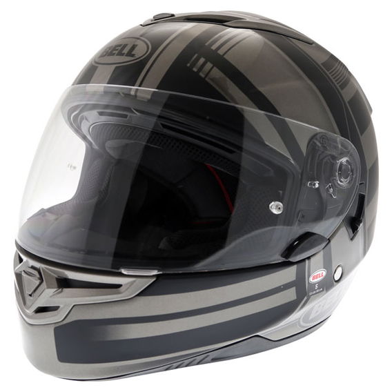 Bell RS2 Tactical Matt Black Titanium Full Face Motorcycle Helmet Front Left