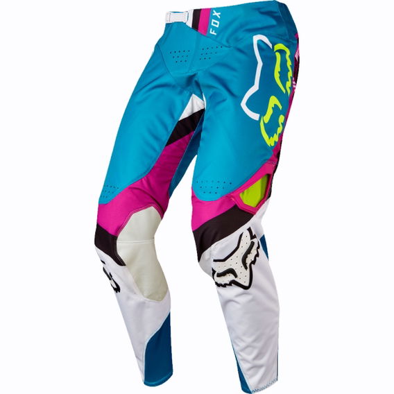 Fox 360 Rohr Mens Teal Motocross Pants Front