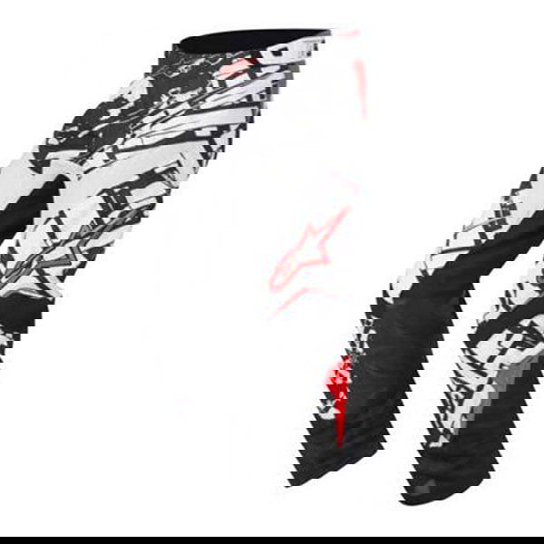Alpinestars Charger Blokz Kids XIV Black White Red Motocross Pants Front