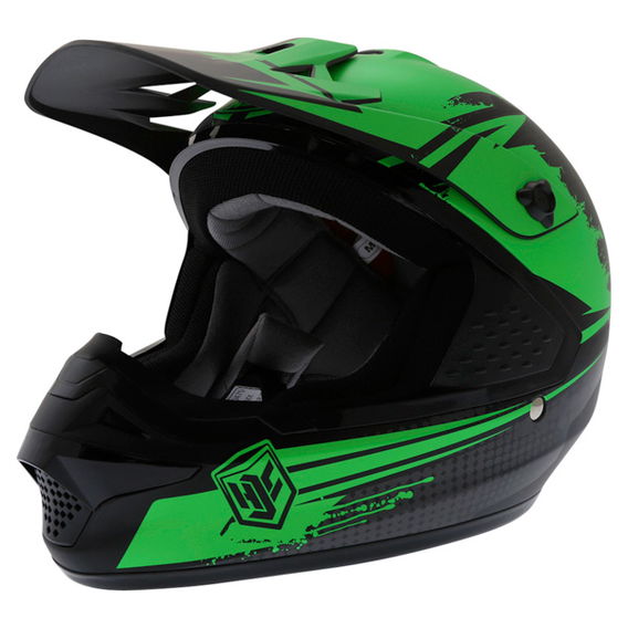 HJC CSMX Zealot Green Helmet Front Left