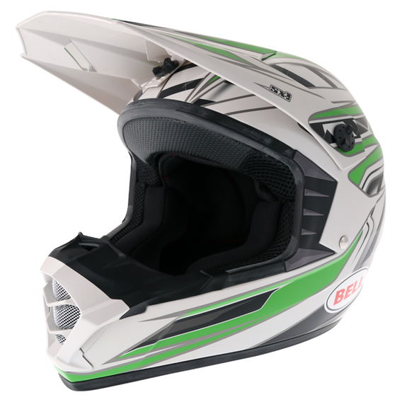 Bell SX-1 Switch Green Helmet Front Left