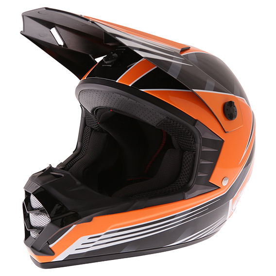 Bell SX-1 Race Orange Helmet Front Left
