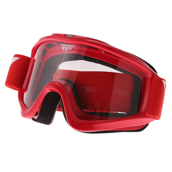 Fly Racing Focus Red Goggles Front Left