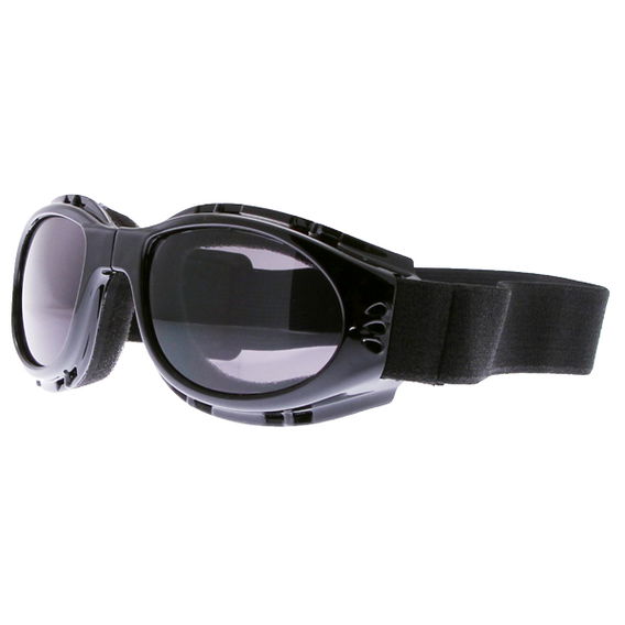 Bike It Black Matrix Scooter Goggles Front Left